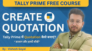 Create Quotation In Tally Prime || Tally Prime मैं Quotation बनाना सीखे || Tally Prime Tutorial