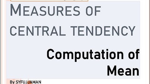 Arithmetic Mean calculation: Direct method in Bengali