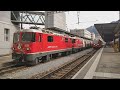 Rhb rhtische bahn swiss railway  chur station  passenger  freight  mixed  rail adventure no 4