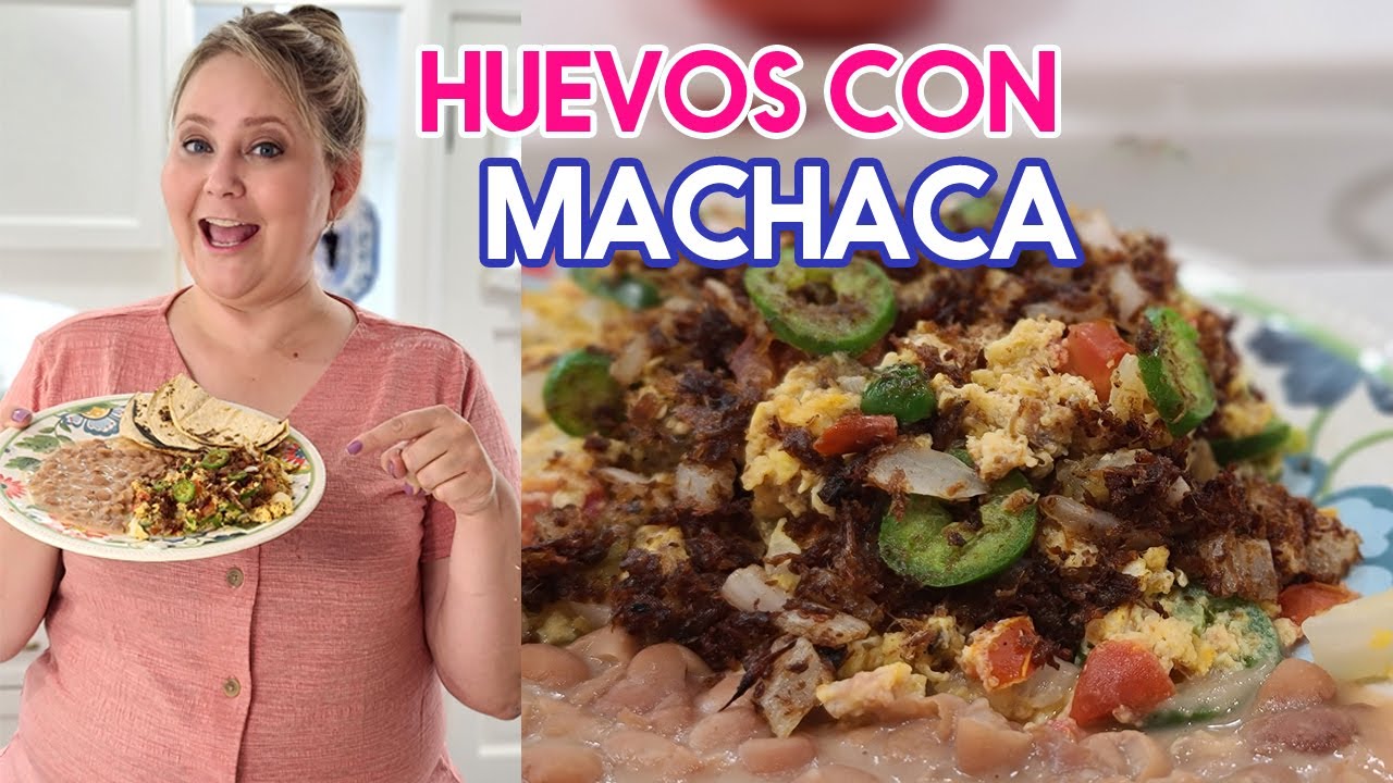 HUEVOS CON MACHACA A LA MEXICANA - YouTube