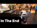 In the end  linkin park performed by 12 yearold pianist  street piano  piano in public