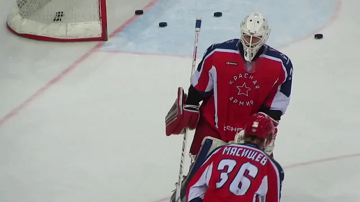 Alexander Samoylov and Egor  Trifonov pre-game war...