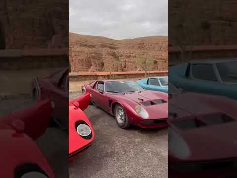 12 Lamborghini miura in Morocco #topgear #miura #lamborghinimiura #tisdrin #maroc