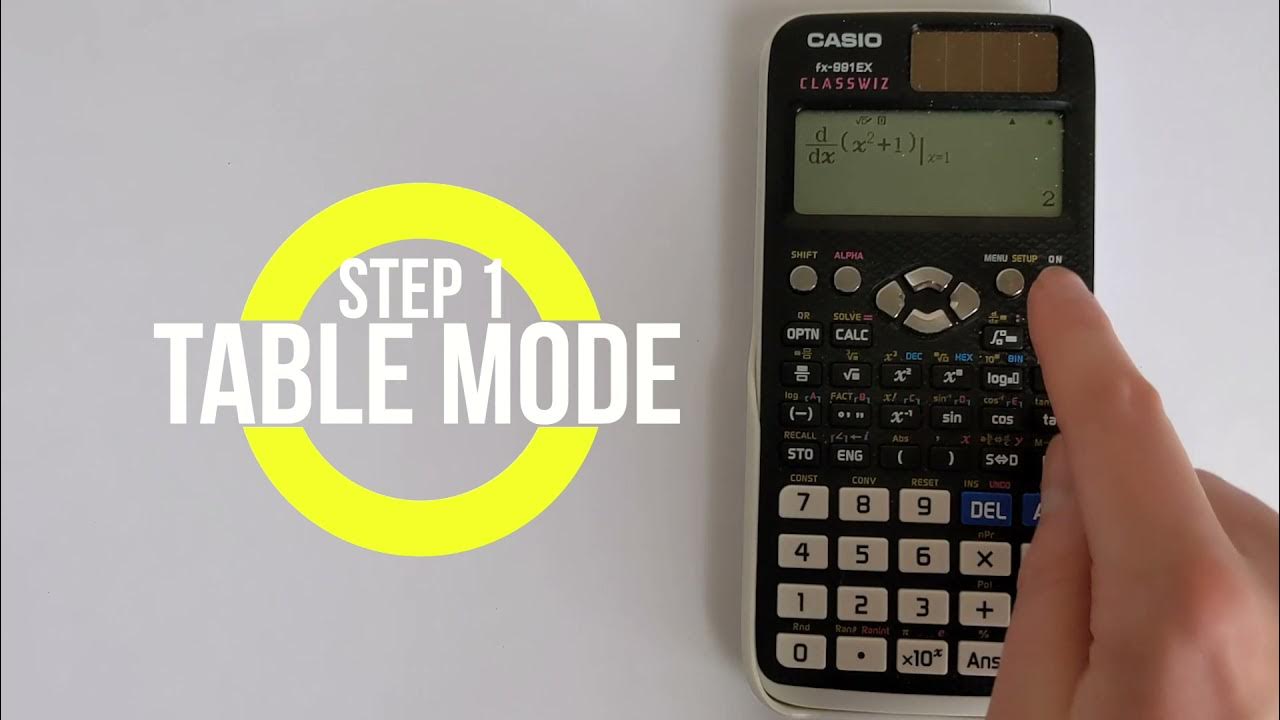 Casio FX-991EX Differentiation Tutorial: How to Find Derivatives on Your  Casio Calculator - YouTube