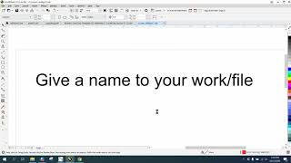Corel Draw Tips & Tricks Name your Work or File