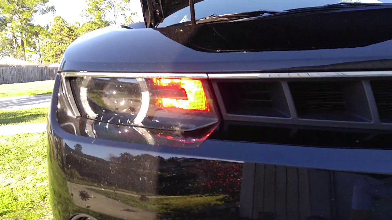 5th Gen Camaro, LED front turn signal, 7443R YouTube