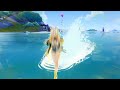 水の上すら滑り始めるシロネンさん【原神/Genshin Impact】