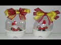 como hacer bolas de nieve con botellas de plastico manualidades tutorial DIY how to make snowballs