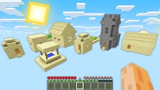 I found this Desert VILLAGE in my EMPTY world !!! Minecraft Secret Generation Challenge !!!