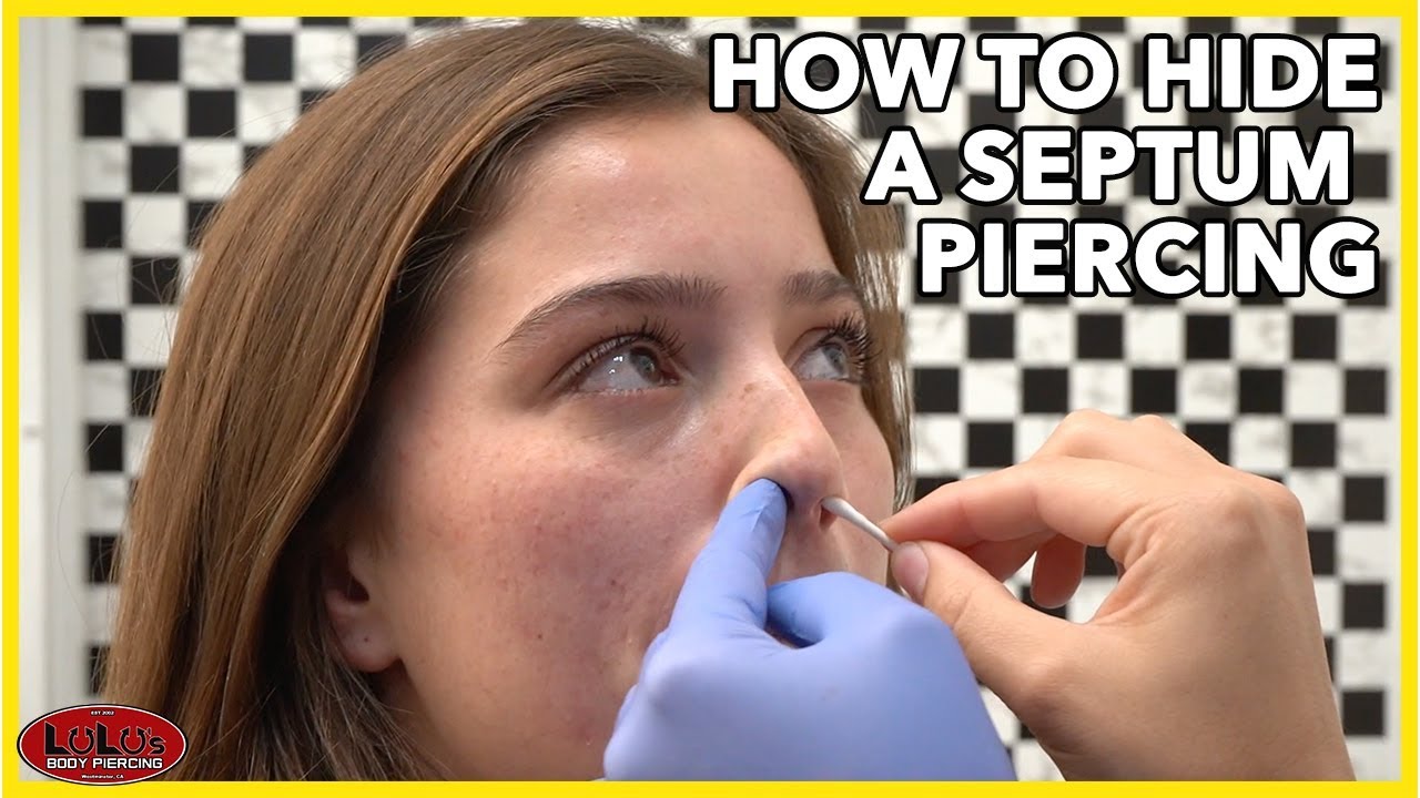 Can You Hide A Septum Piercing From Your Parents How To Hide A Septum Piercing Youtube