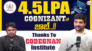 Codegnan : Job in Cognizant with 4.5 LPA..!! Thanks to Codegnan institute@SumantvMoneyWallet