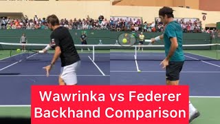 Stan Wawrinka vs Roger Federer Backhand Comparison (Tennis Technique Explained)