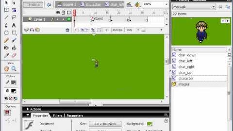 Flash ActionScript 2.0 RPG Game Programming Tutorial : Movement [3 / 3]