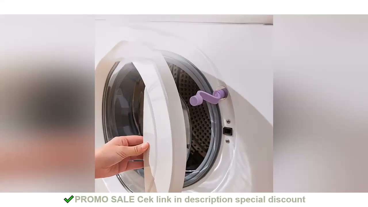 1pc laundry door safety lock - ventilated and anti mold, washing machine and bathtub protection clip