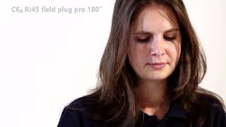 Montagefilm des Metz Connect C6a rj45 field plug pro 180° Steckers screenshot 1