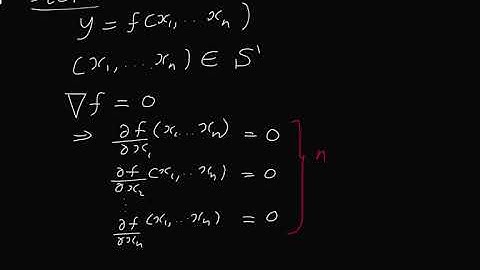 Mathematical Modeling-Multivariable Optimization (part-1)