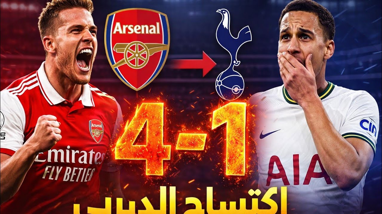أرسنال يُدمر توتنهام 4-1 🔥 تحليل ديربي شمال لندن – الجولة 27