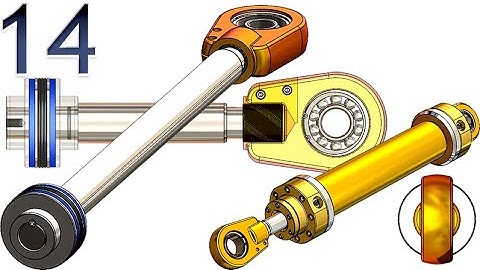 14-Project 44| Hydraulic Cylinder | SolidWorks Tutorial : piston unit sub-Assembly