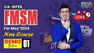 CA Inter | FM SM | NEW SYLLABUS | DEMO LECTURE |  MAY 2024 | By CA ASHISH KALRA screenshot 3