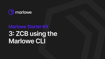 ZCB using the Marlowe CLI
