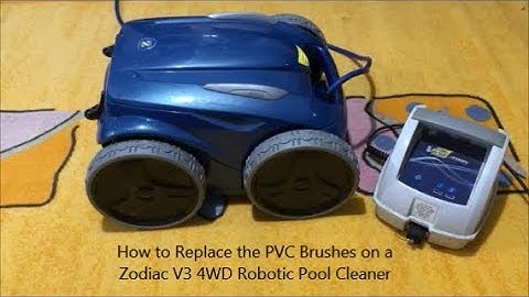 How to Replace the PVC Brushes on a Zodiac V3 4WD Robotic Pool Cleaner