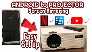 HOW TO CONNECT ANDROID TO PROJECTOR  SCREEN MIRRORING  VANKYO LEISURE 470