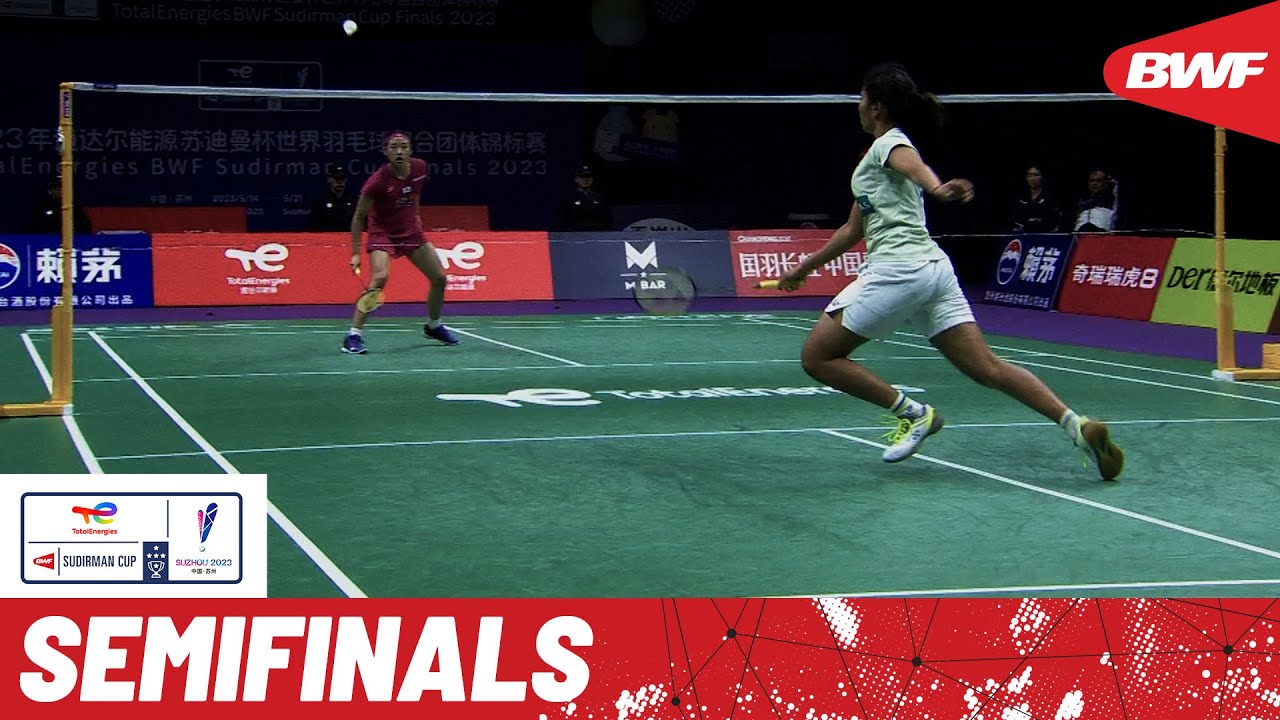 TotalEnergies BWF 苏迪曼杯决赛 2023 | 马来西亚 vs. 韩国 | 半决赛 – YouTube