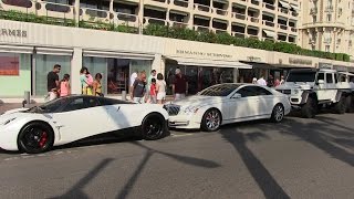 Pagani Huayra + Mercedes 6X6 + Maybach Xenatec 57S