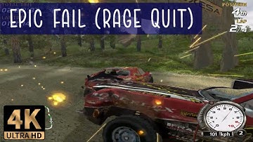 Recording FlatOut 1 at 3 a.m. - Part 2 | Epic Fail (Rage Quit)