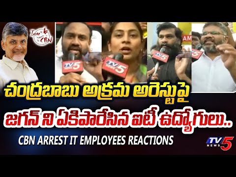 జగన్ సింహం కాదు బురదలో పంది.. | IT Employees STUNNING REACTION On Jagan Over Chandrababu Arrest |TV5 - TV5NEWS