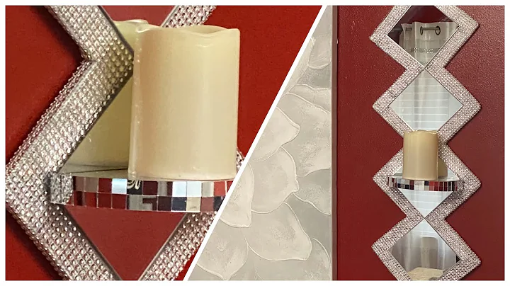 Dollar Tree DIY || Glam Mirror Wall Sconce || Home Decor