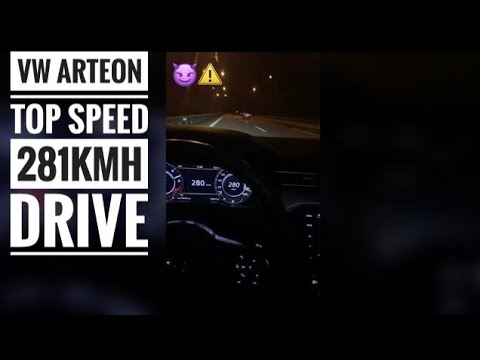 Vw Arteon 2.0TDI Top Speed 281km/h|Arteon Snap gece|Araba snapleri |