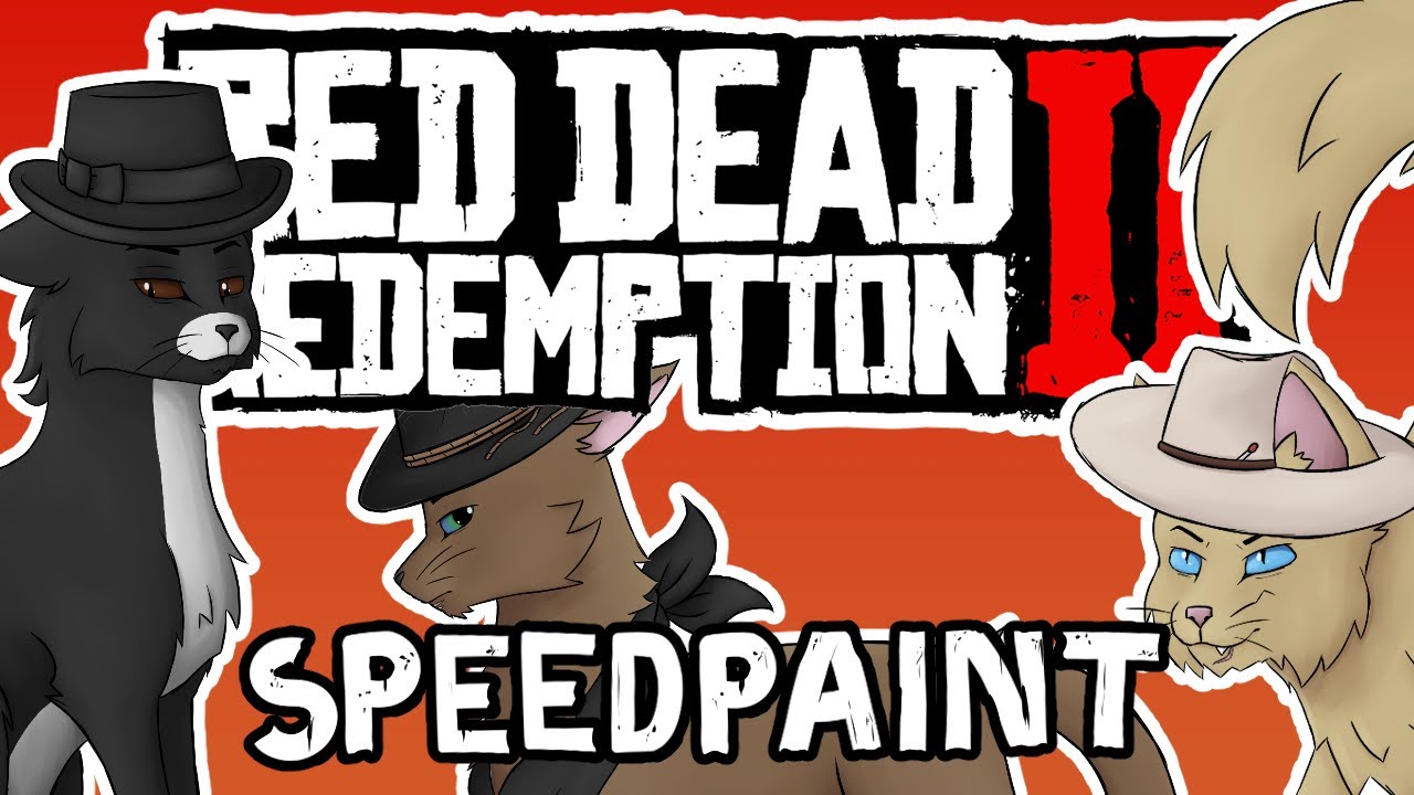 Red Dead Redemption 2 - Male Characters as Cats - [SPEEDPAINT] - YouTube