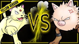 Persian vs Primeape  Pokemon Yellow Solo Run Race