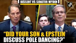 “Did your son and Epstein discuss pole dancing?”: War of words between Bessent and Senator Wyden
