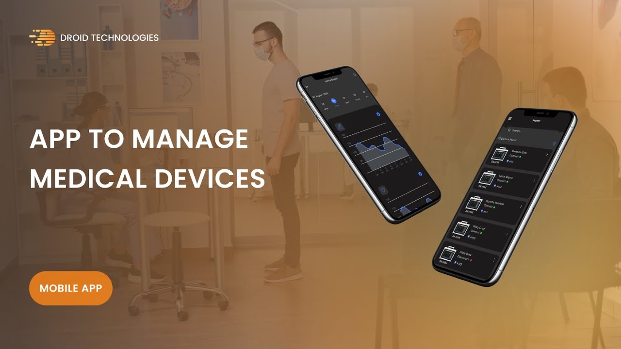 Mobile app demo of Manager Medical Devices — Droid-Technologies YouTube