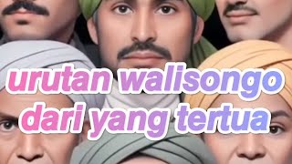 urutan walisongo dari yang tertua sampai yang termuda #walisongo 