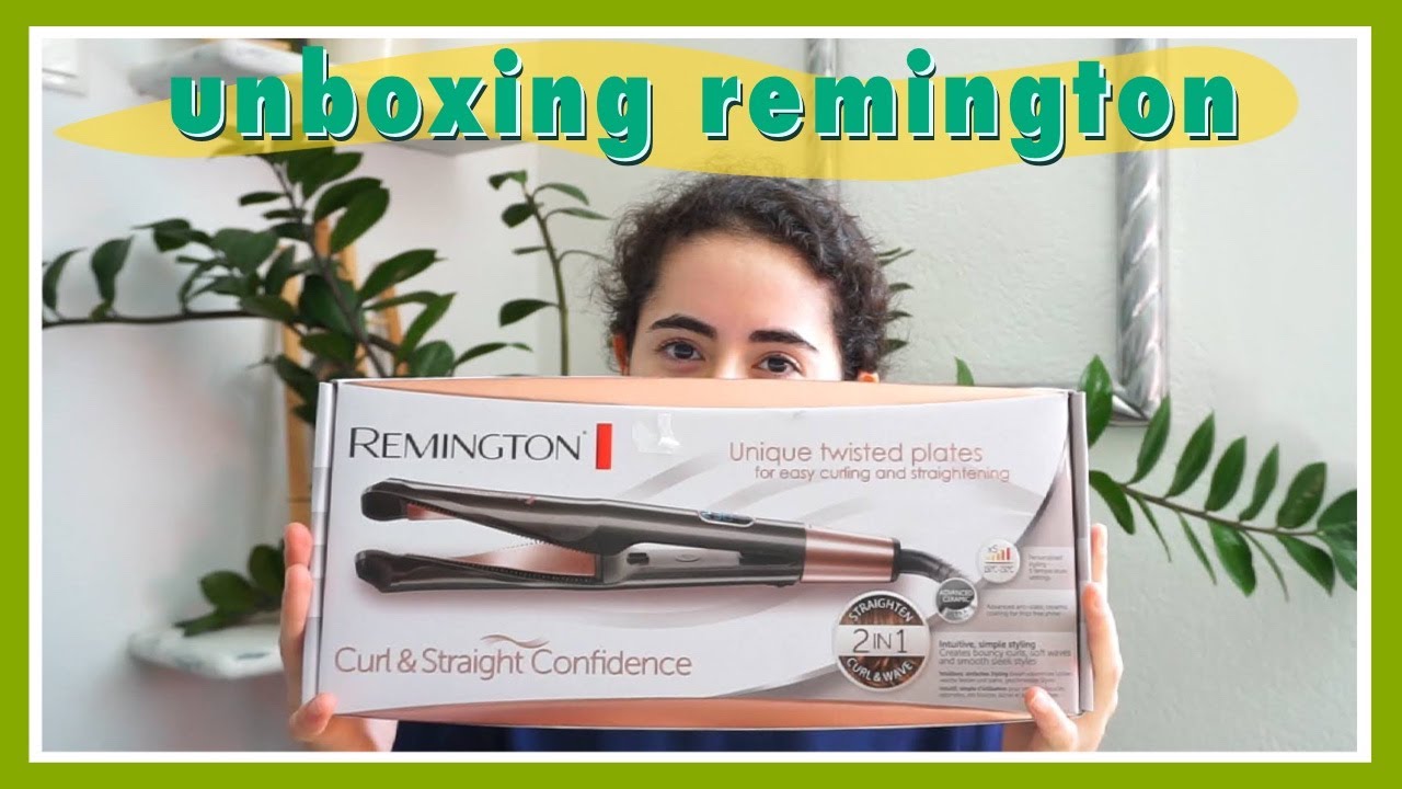 unboxing plancha de cabello remington curl & straight confidence - YouTube