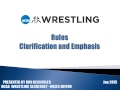 2015 NCAA wrestling experimental rules