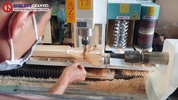 Máy tiện cnc đa năng 4 trục chuyên làm chân bàn - ghế