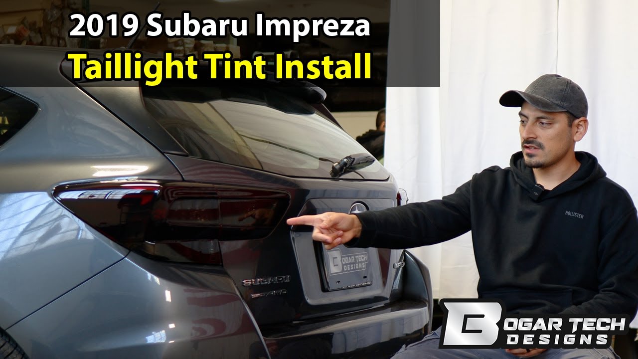 Subaru Impreza 2017-2023 Taillight Tint Installation