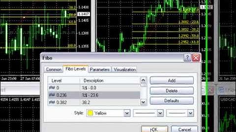 Adding Prices to Fibonacci Levels - MT4 Tutorials