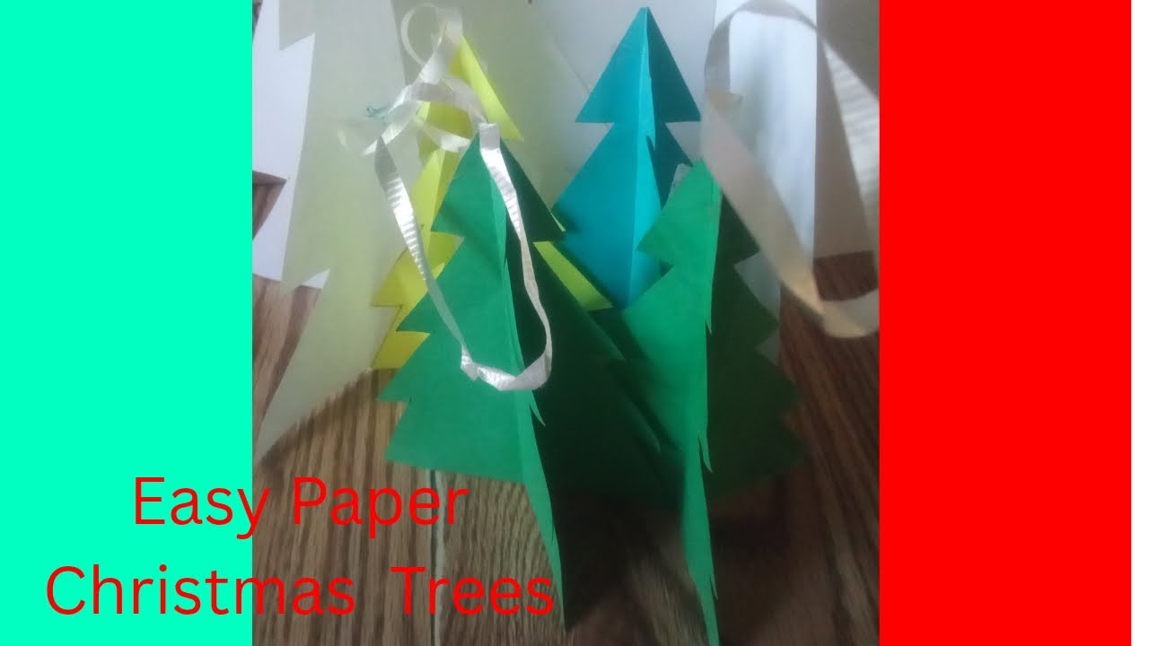 Easiest Paper Christmas Trees