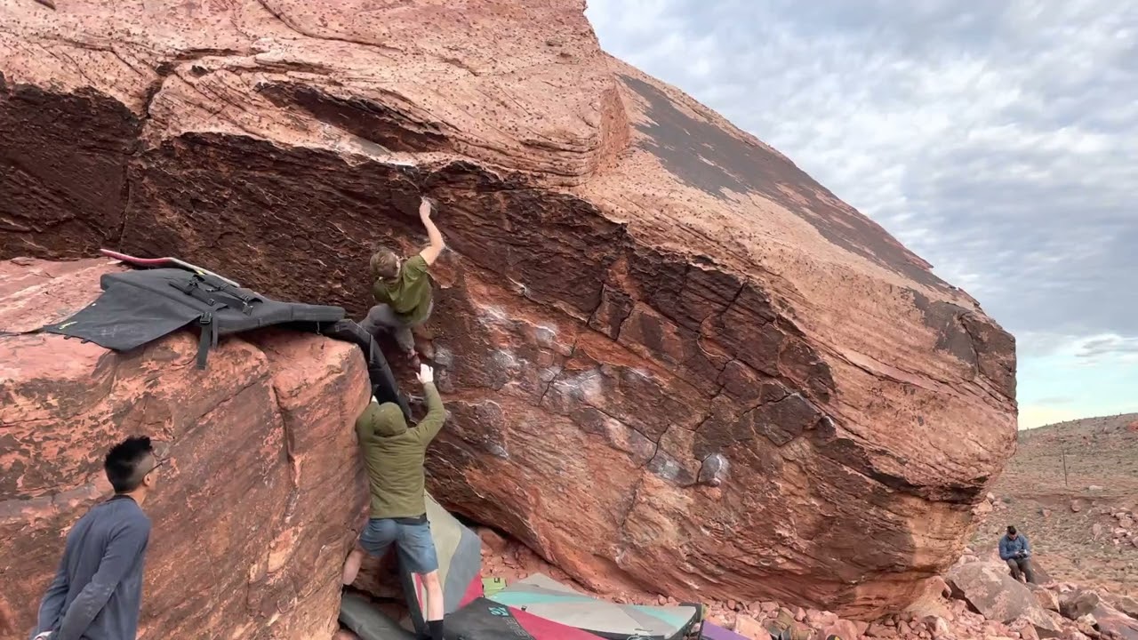 Scare Tactics (left) V9/10 - Red Rocks, NV