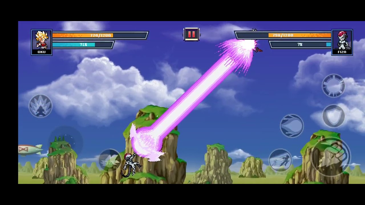 Dragon ball warrior champion Goku vs frizer  lost Goku  