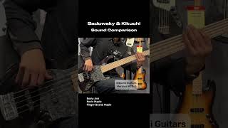 【クロサワ楽器 G-CLUB UMEDA】Sadowsky & Kikuchi Guitars Bass Sound Comparison #bass #bassgear #5stringsbass