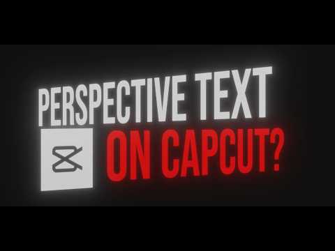 How To Make Perspective Text In Capcut PC  ( First Tutorial )