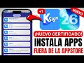 ¡NUEVO CERTIFICADO! Instala Apps FUERA de la APPSTORE con KSIGN en CUALQUIER Versión de iOS