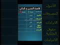 قاعدة المدين و الدائن في المحاسبة 