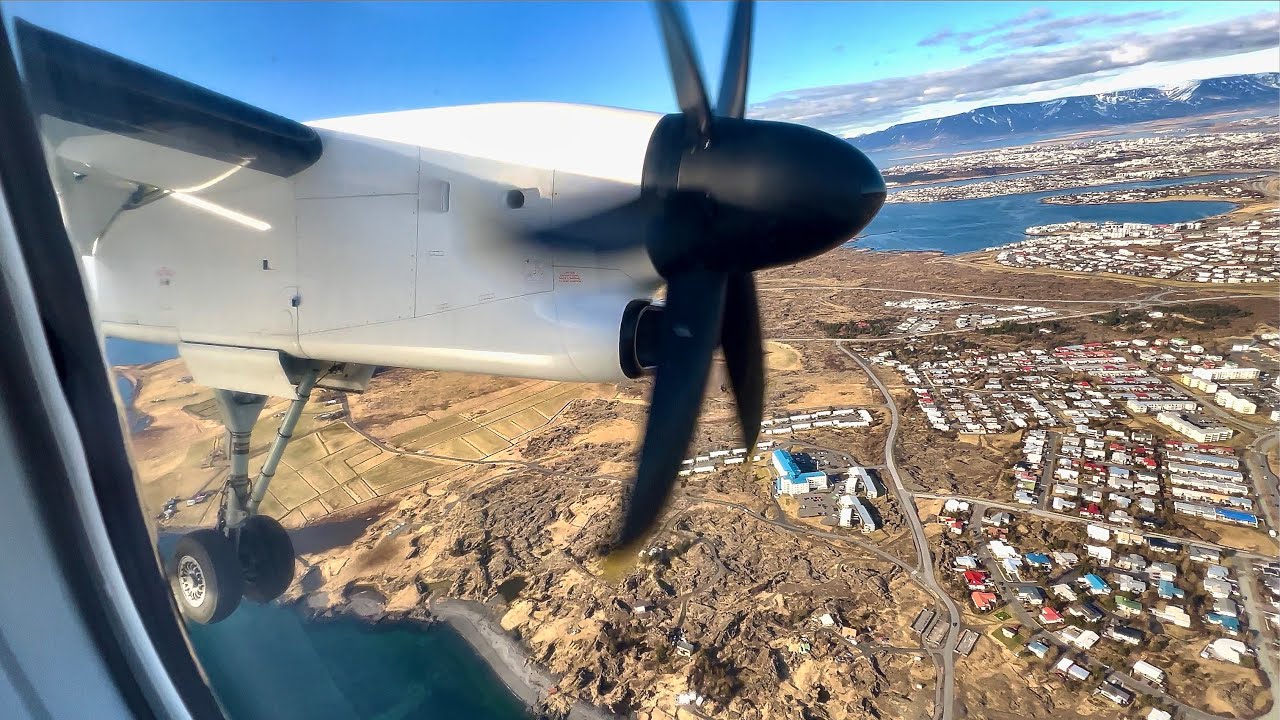 [4K] – Incredible Iceland Landing – Icelandair – Bombardier Q400 – RKV – TF-FXI – SCS Ep. 981